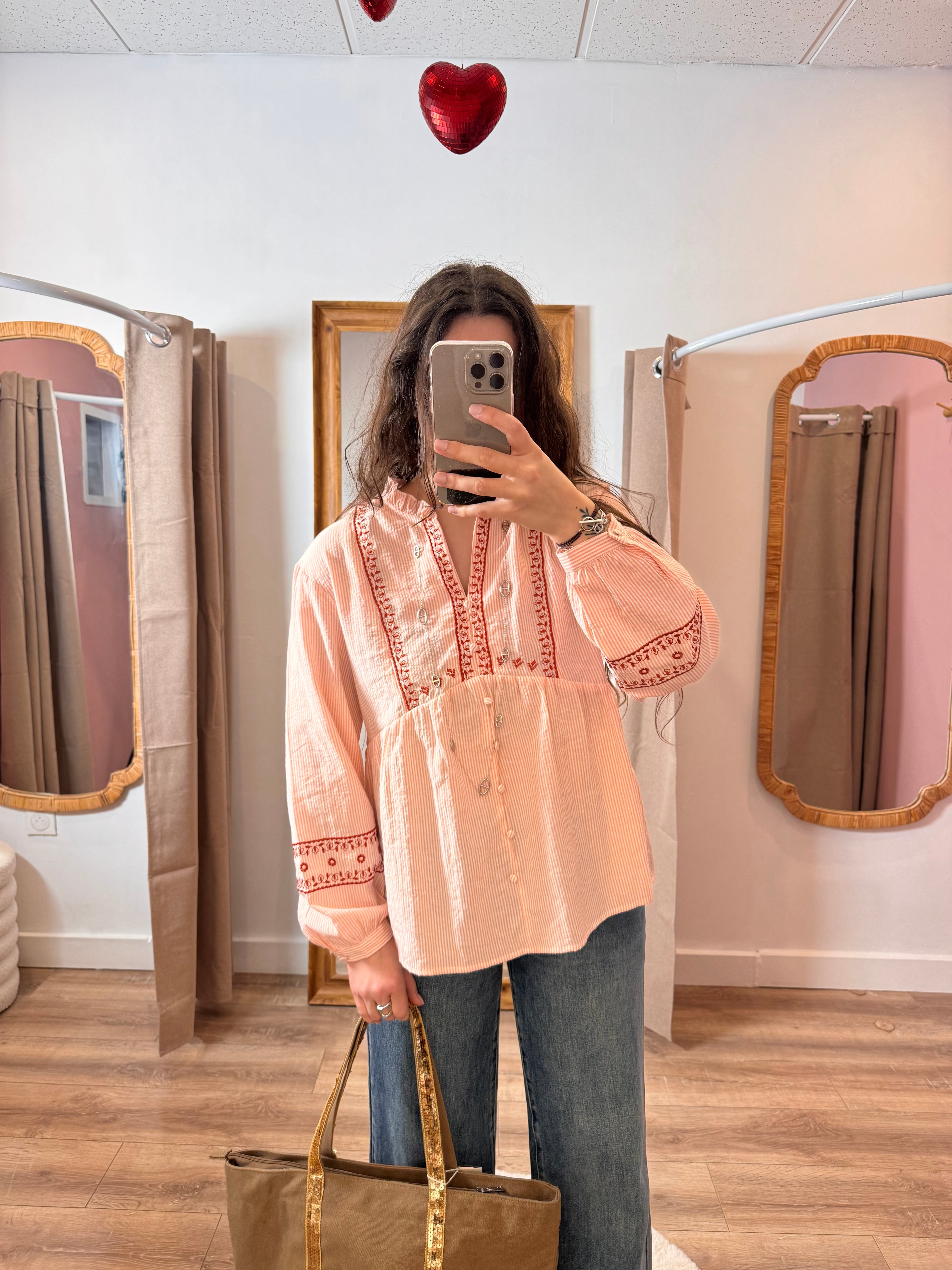 BLOUSE ROSE BOHÈME