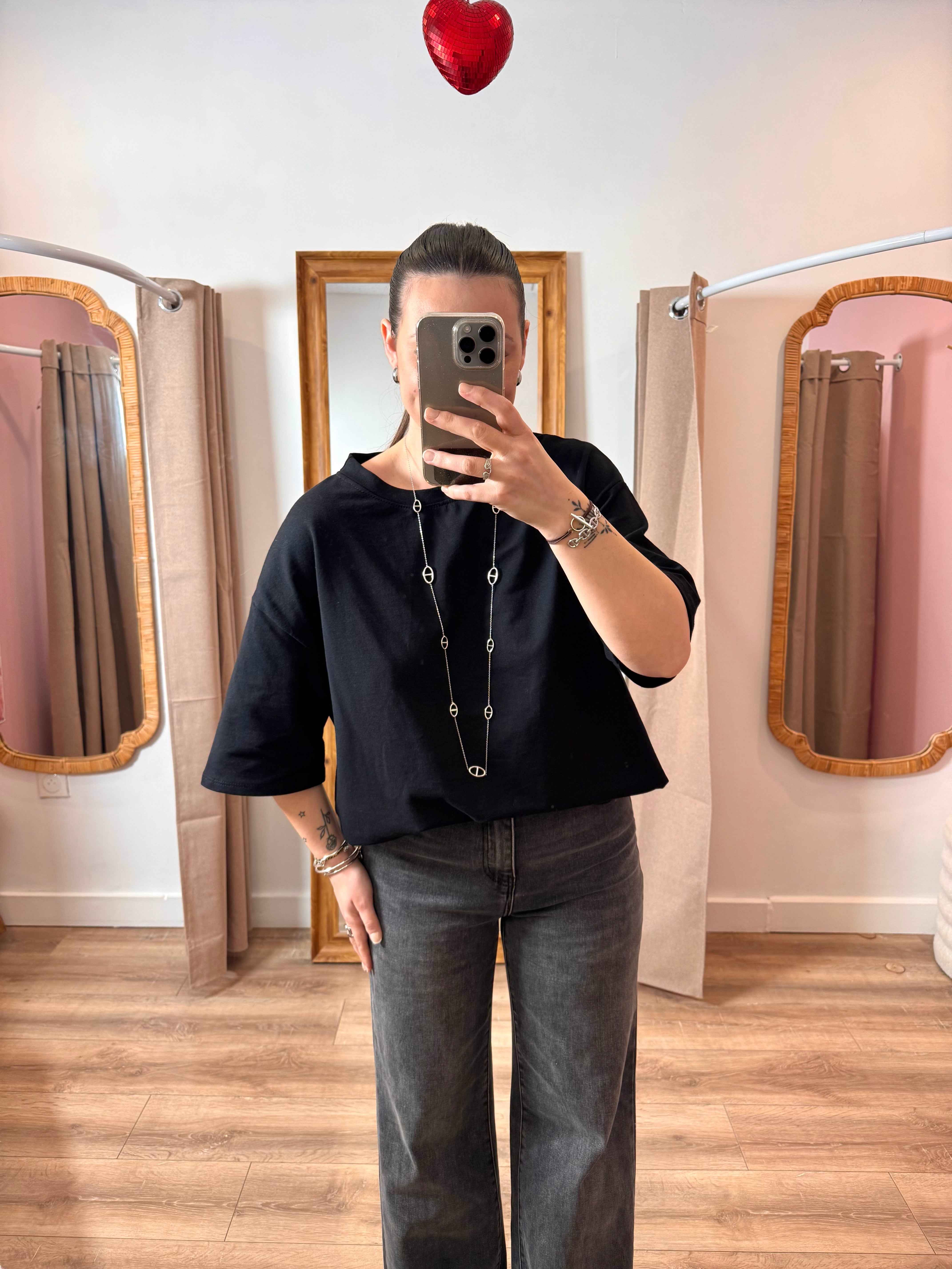 T-SHIRT COUP DE COEUR NOIR