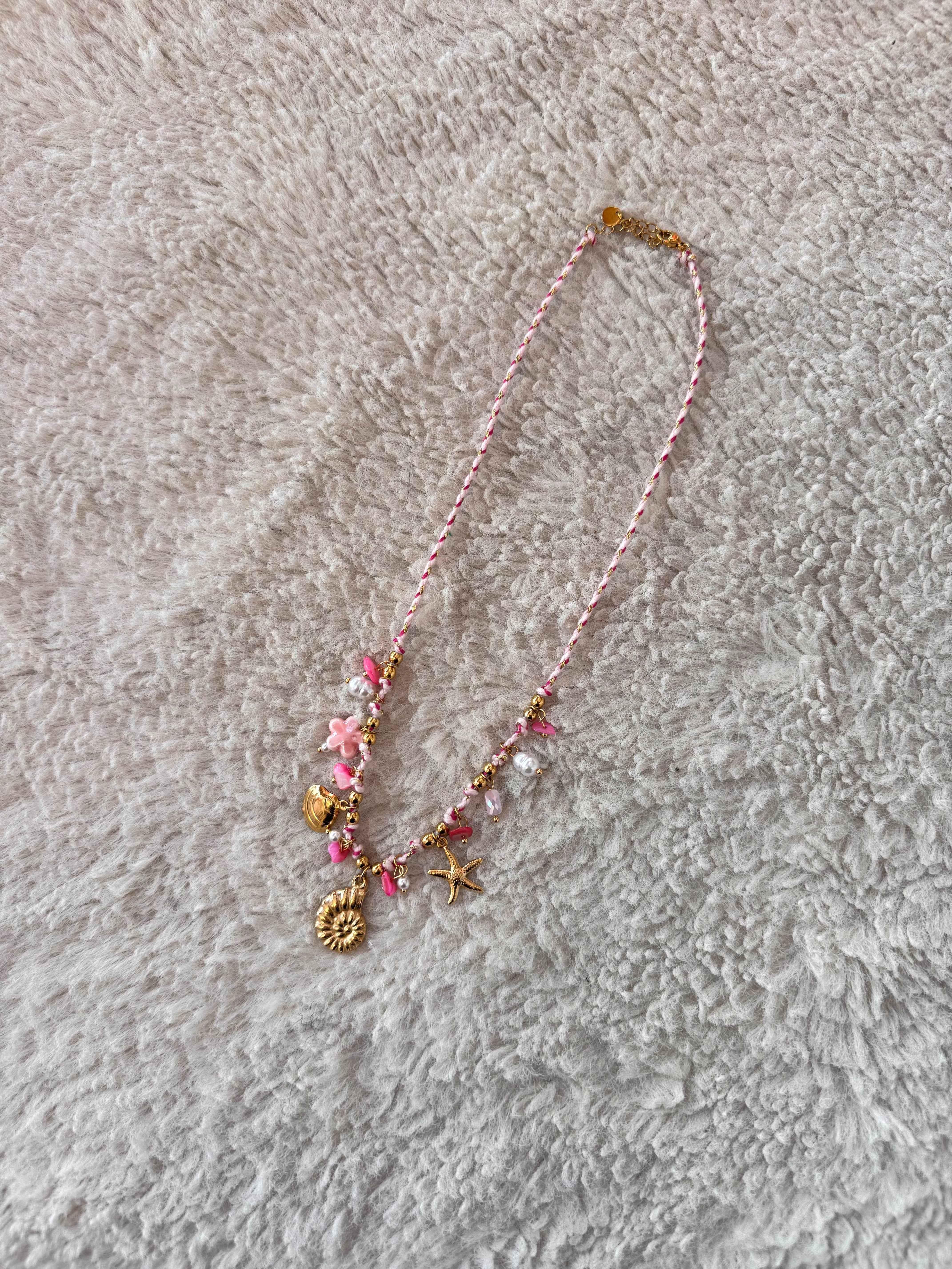COLLIER COQUILLAGE ROSE