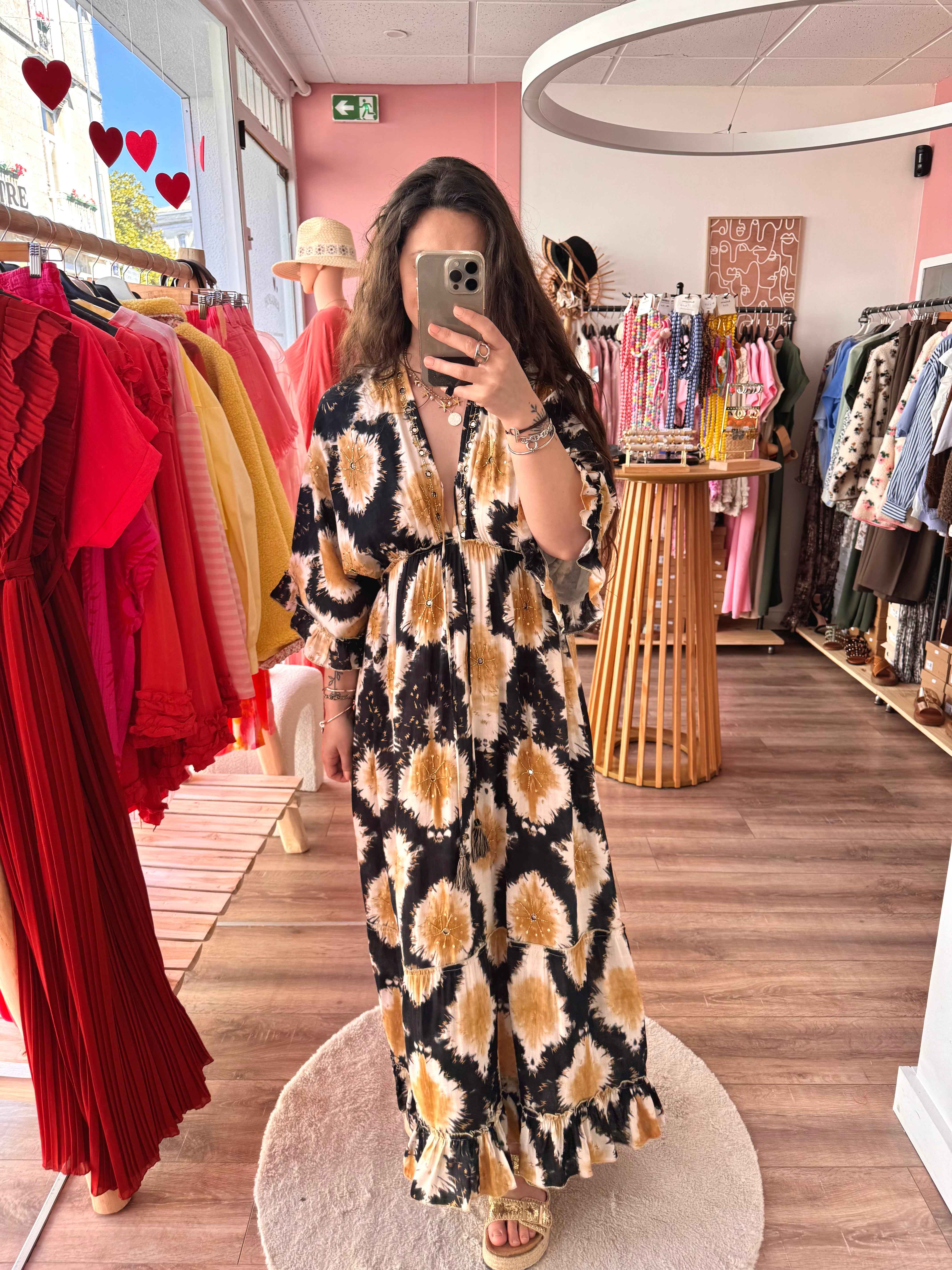 ROBE MIROIR NOIR