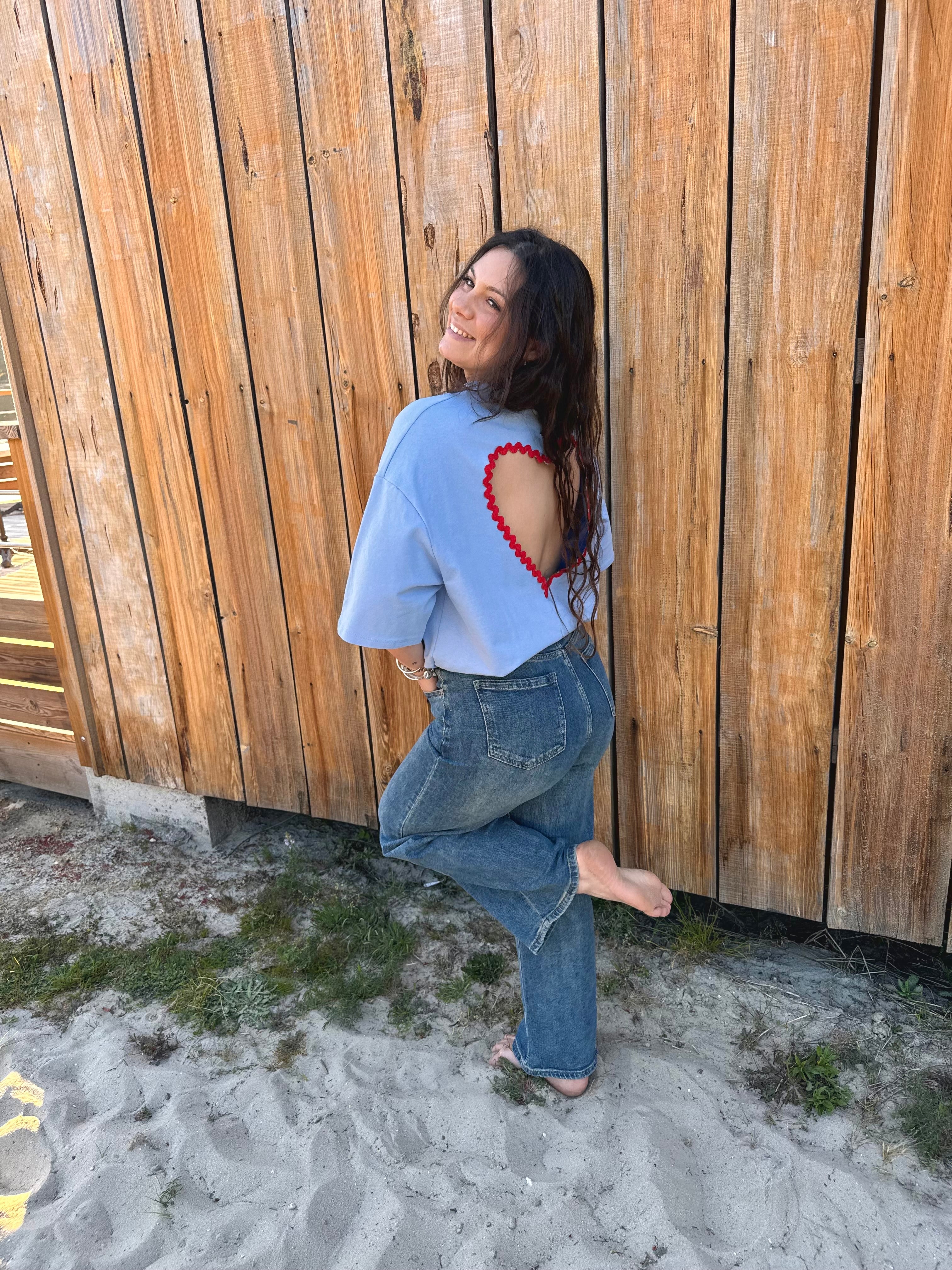 T-SHIRT COUP DE COEUR BLEU