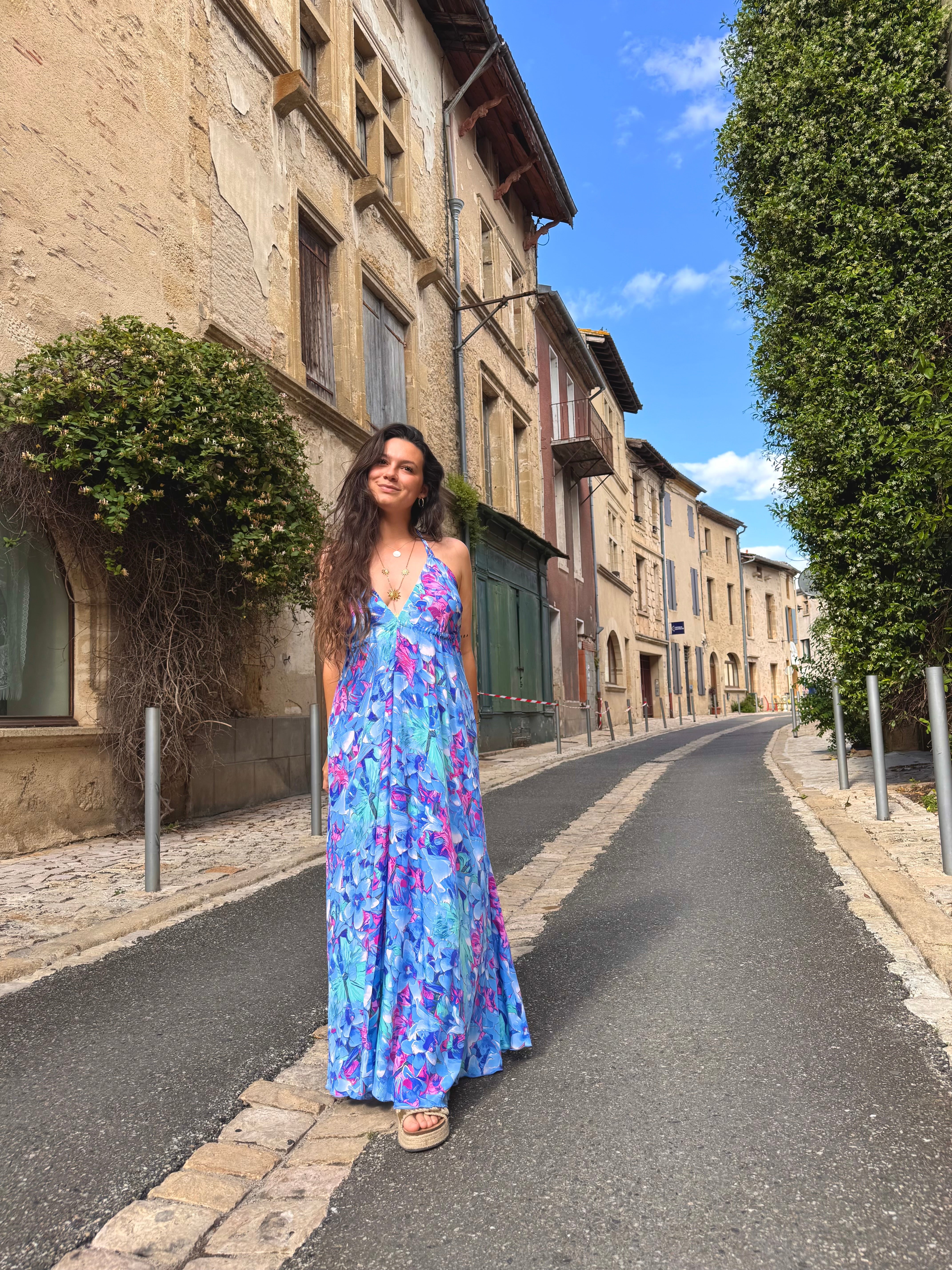 PRECOMMANDE ROBE BOHÈME BLEU ( expédition dans la semaine )