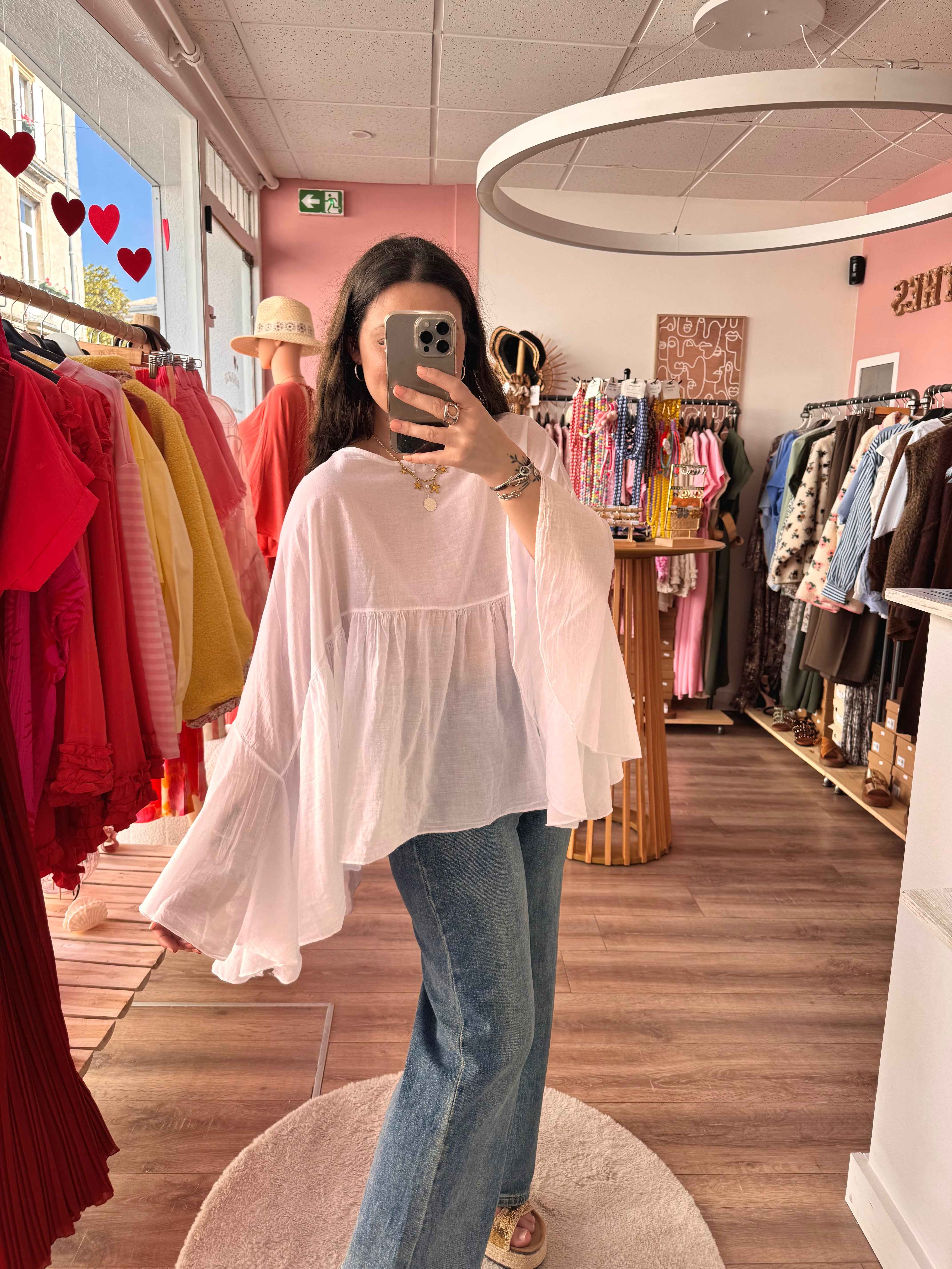 BLOUSE AMPLE BLANCHE