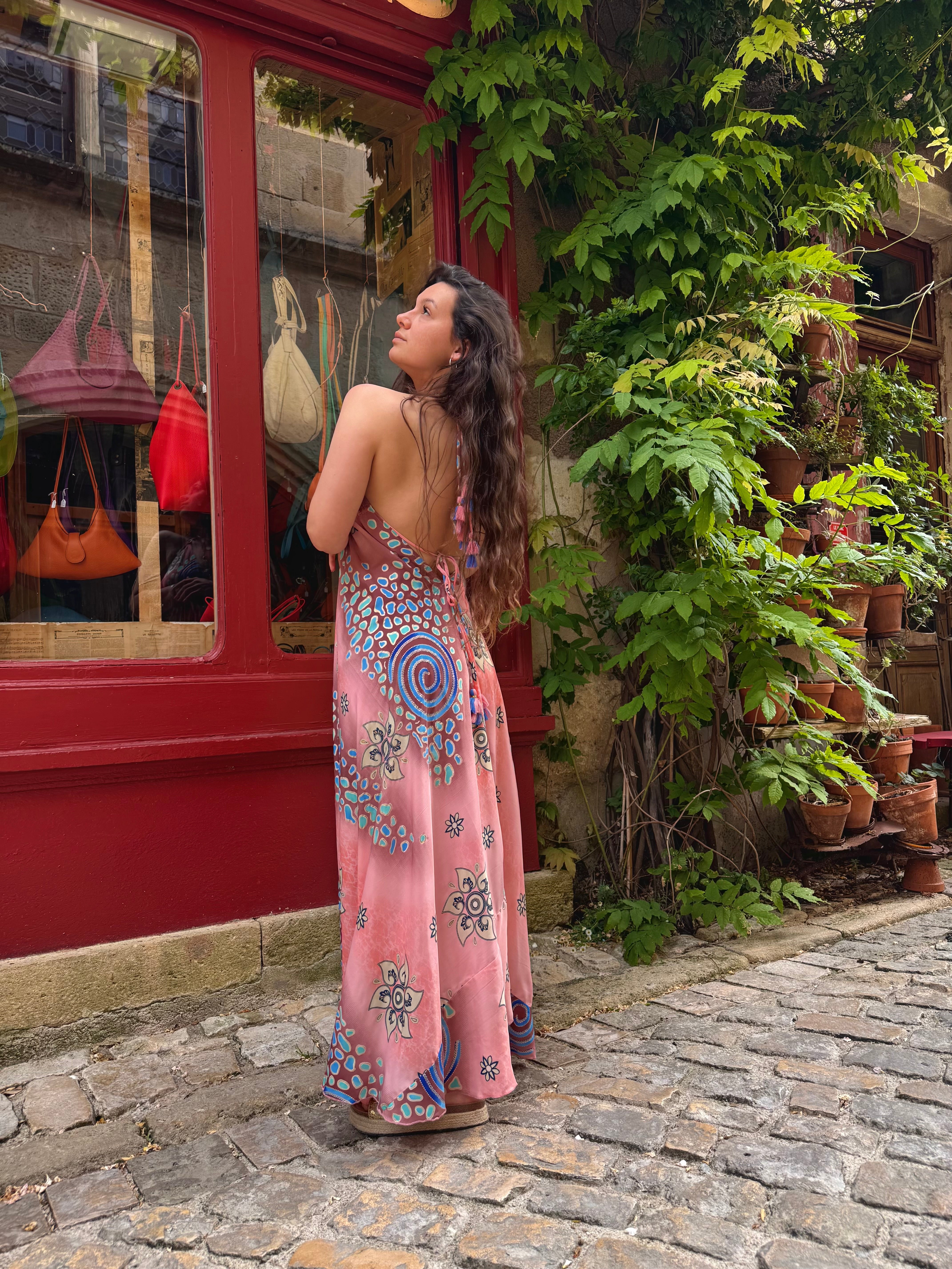 ROBE BOHÈME ORANGE