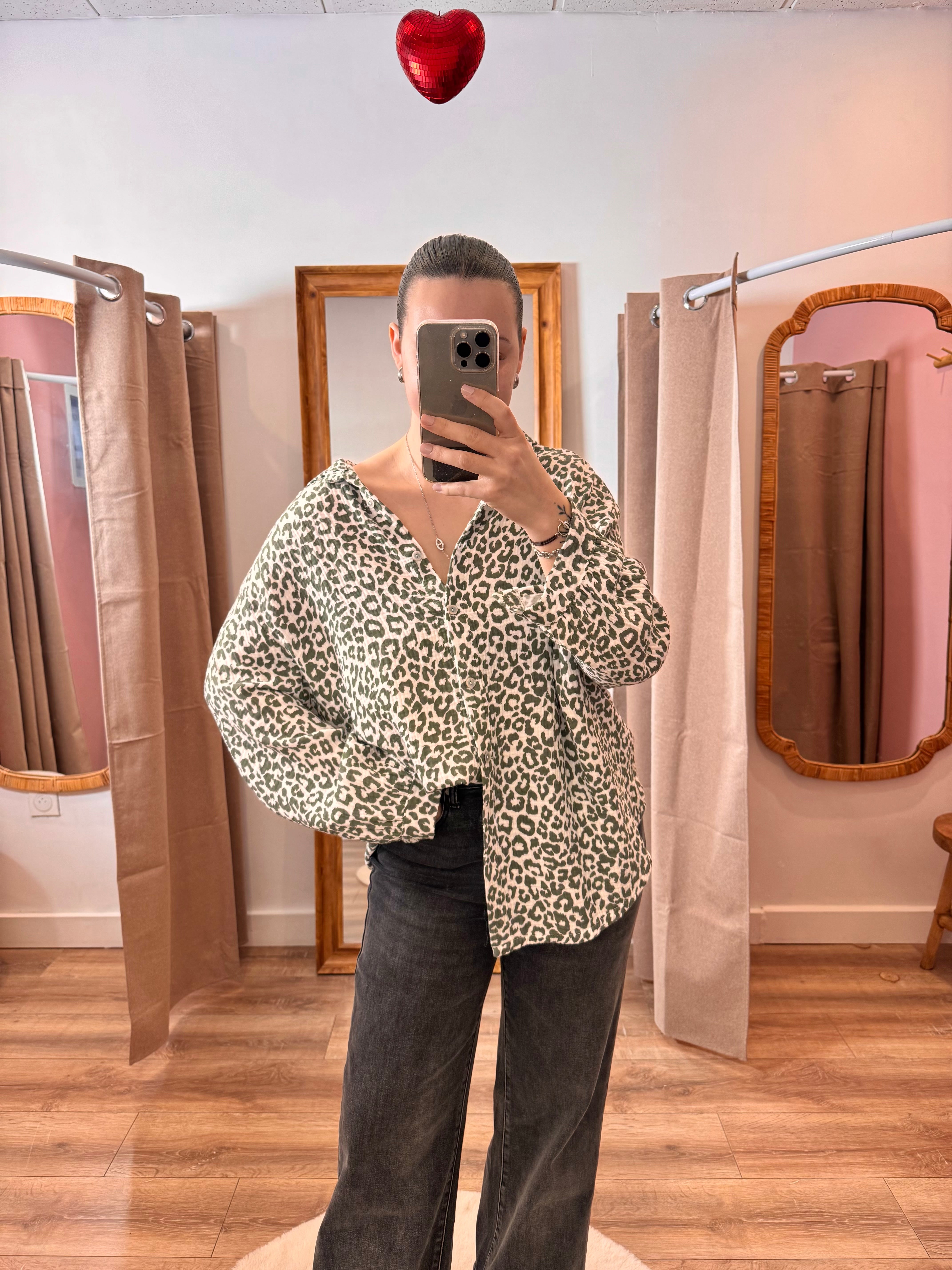 CHEMISE KAKI LÉOPARD