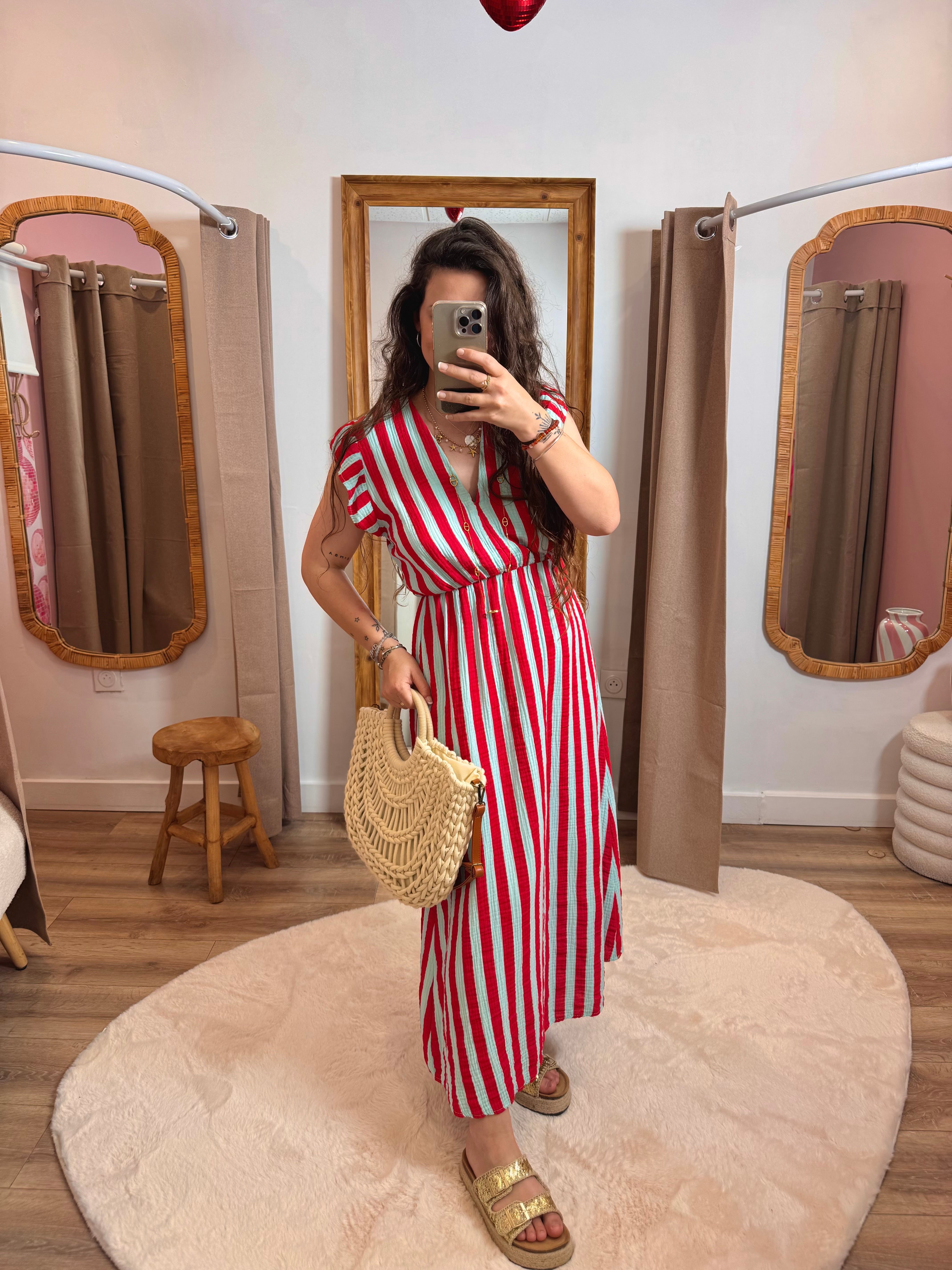 ROBE RAYÉ TEAM PETITE
