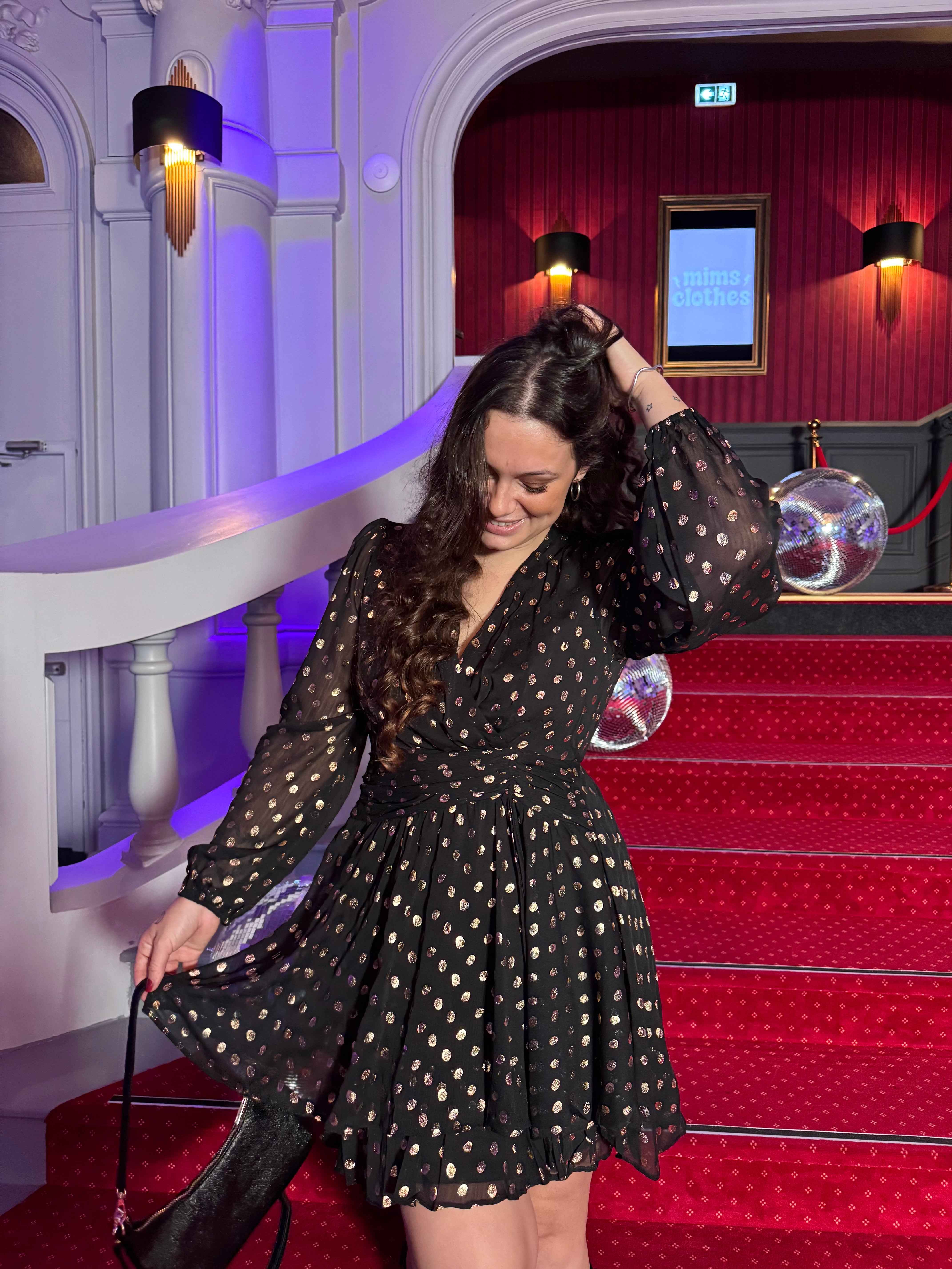 ROBE NOIRE DORÉ