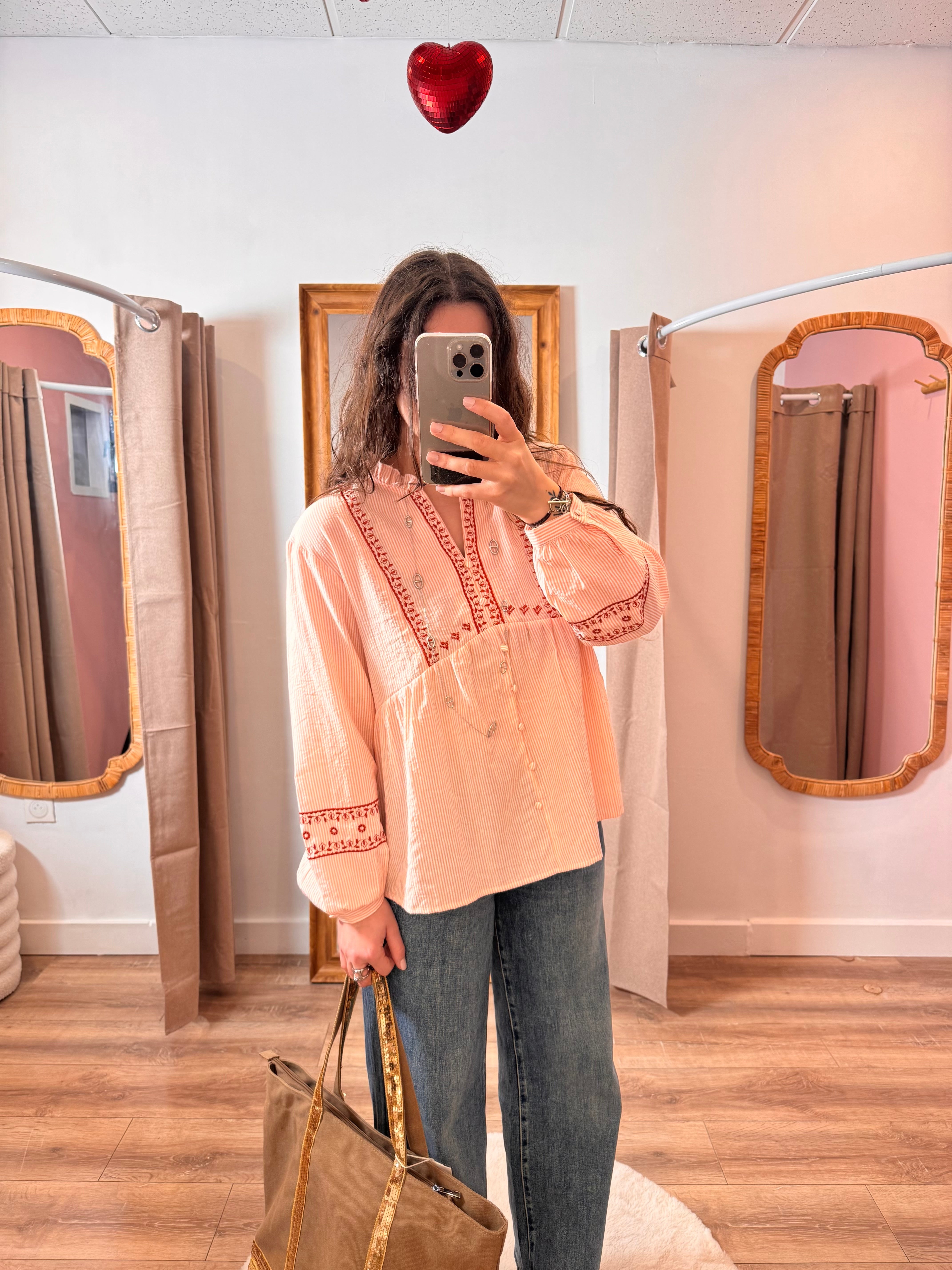 BLOUSE ROSE BOHÈME