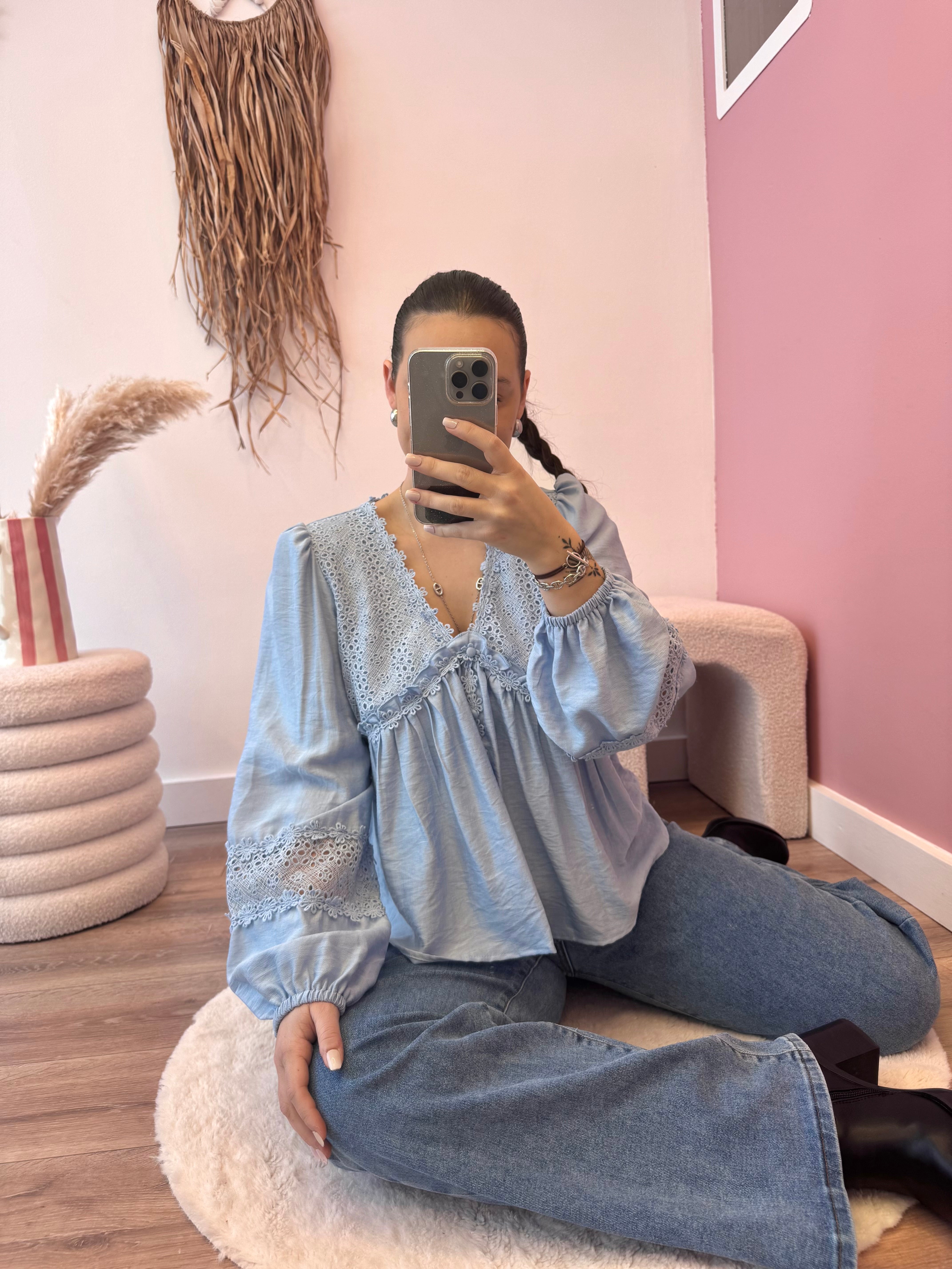 BLOUSE AMAYA BLEU