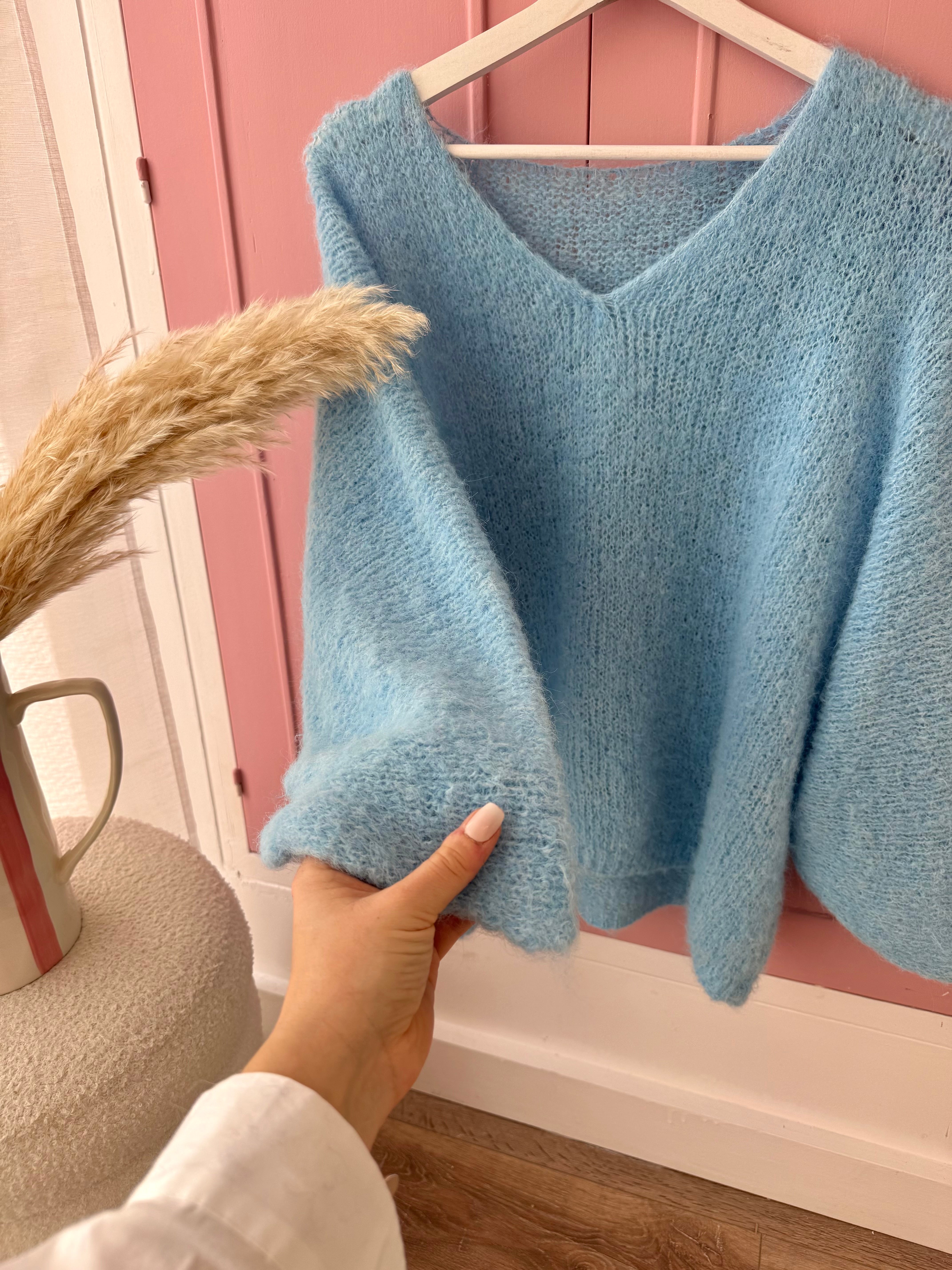 PULL ARIA BLEU CLAIR