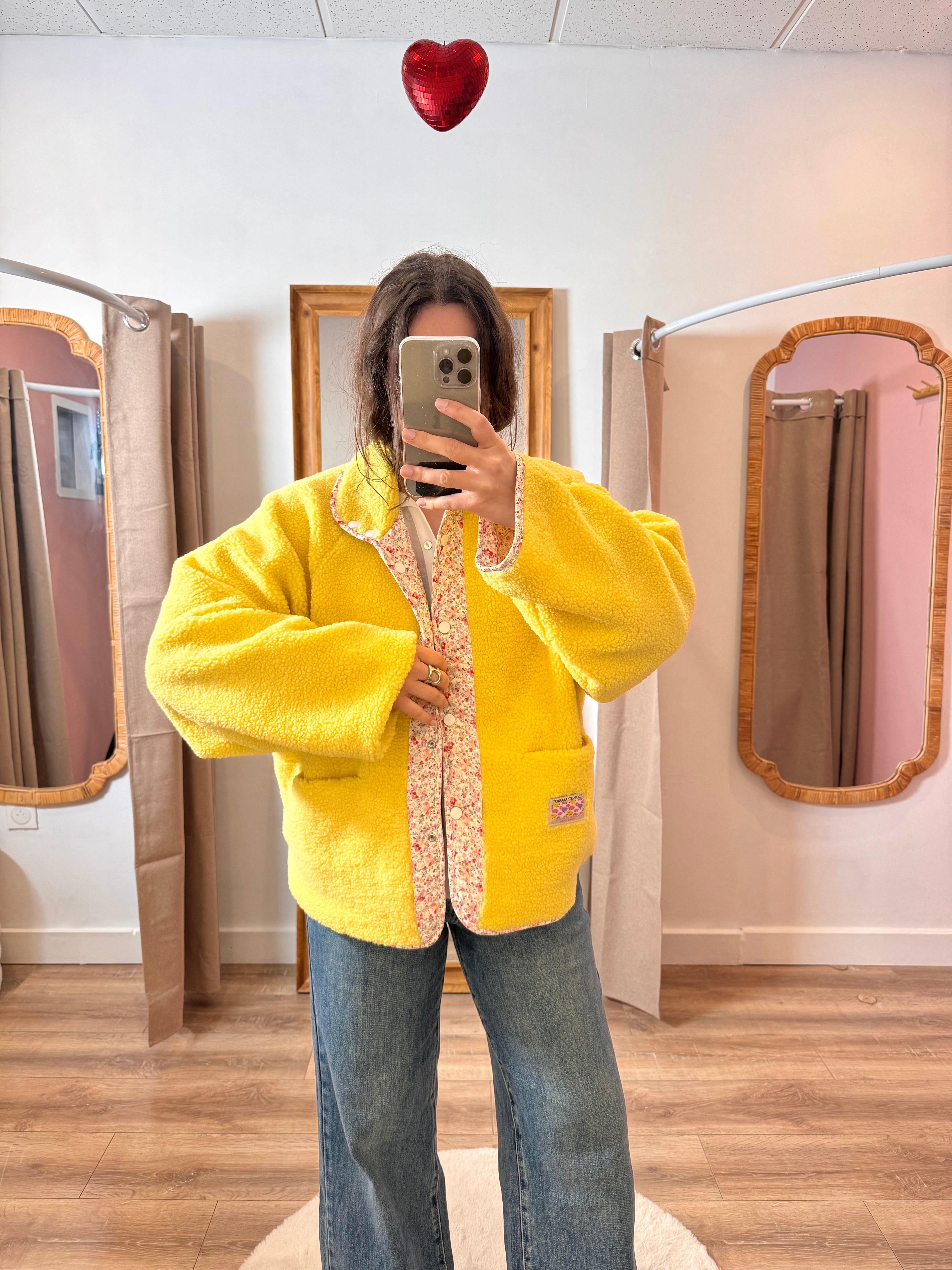 POLAIRE RÉVERSIBLE JAUNE