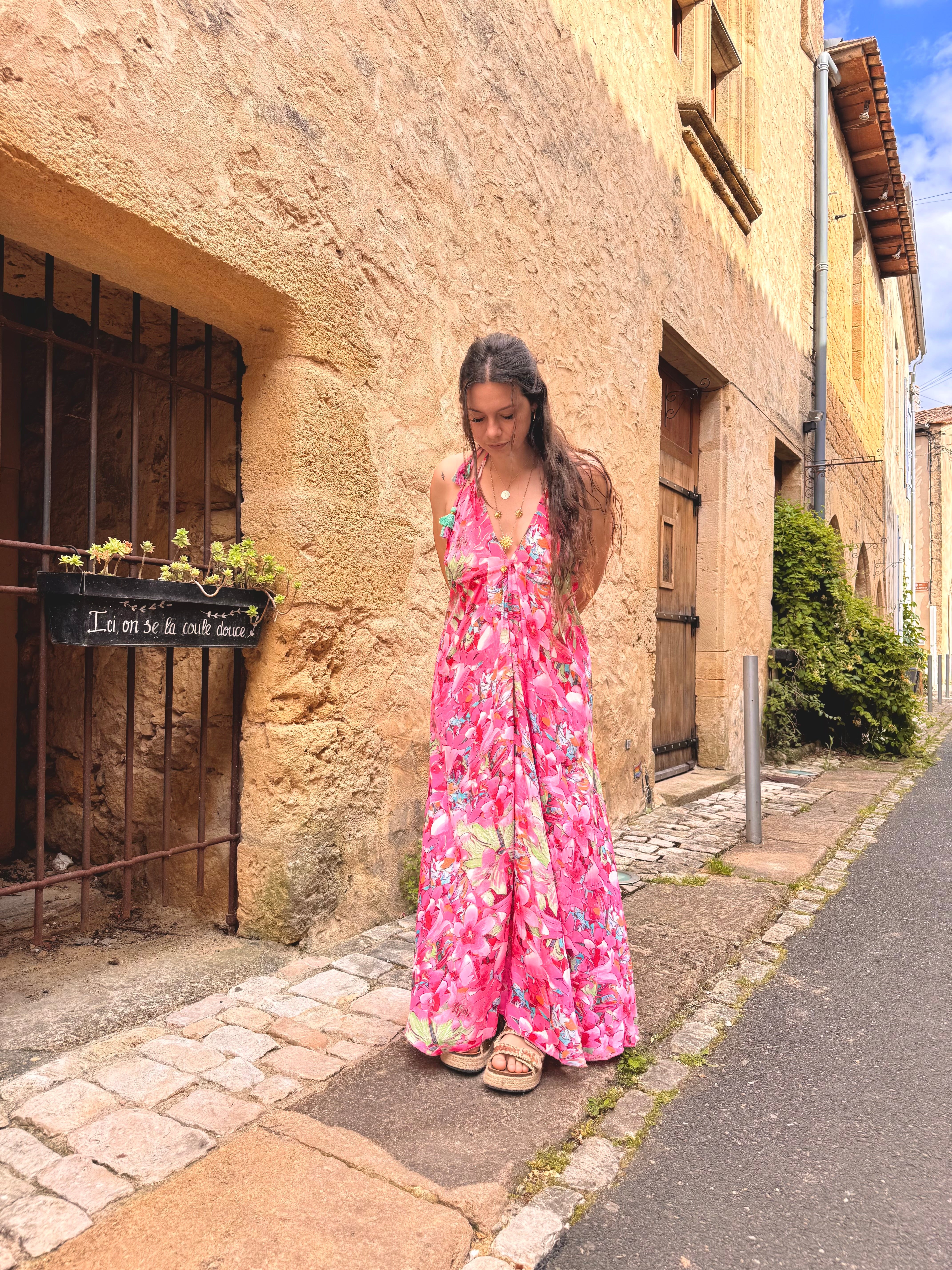 PRECOMMANDE ROBE BOHÈME ROSE ( expédition dans la semaine )