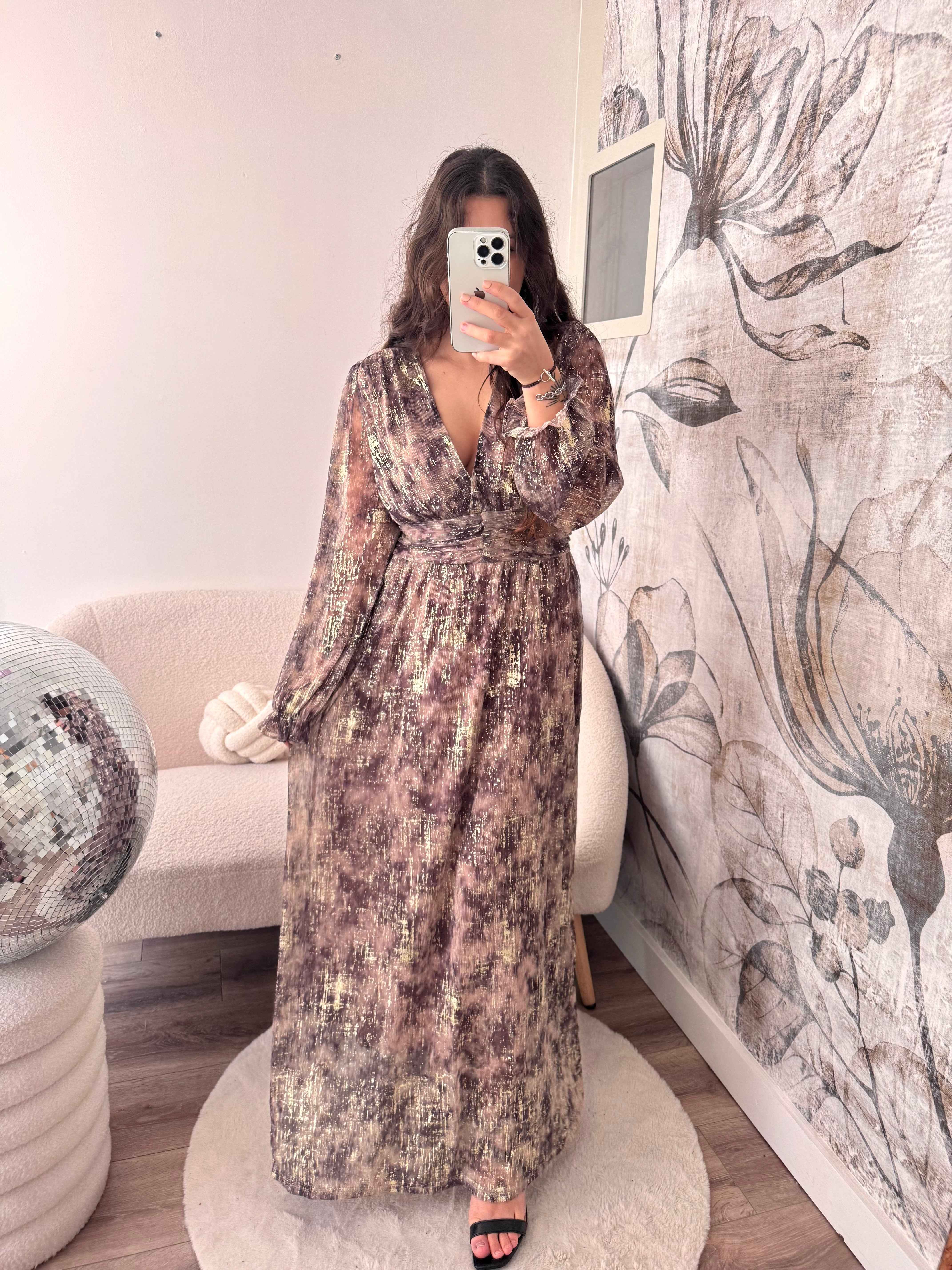 ROBE LONGUE DORÉ