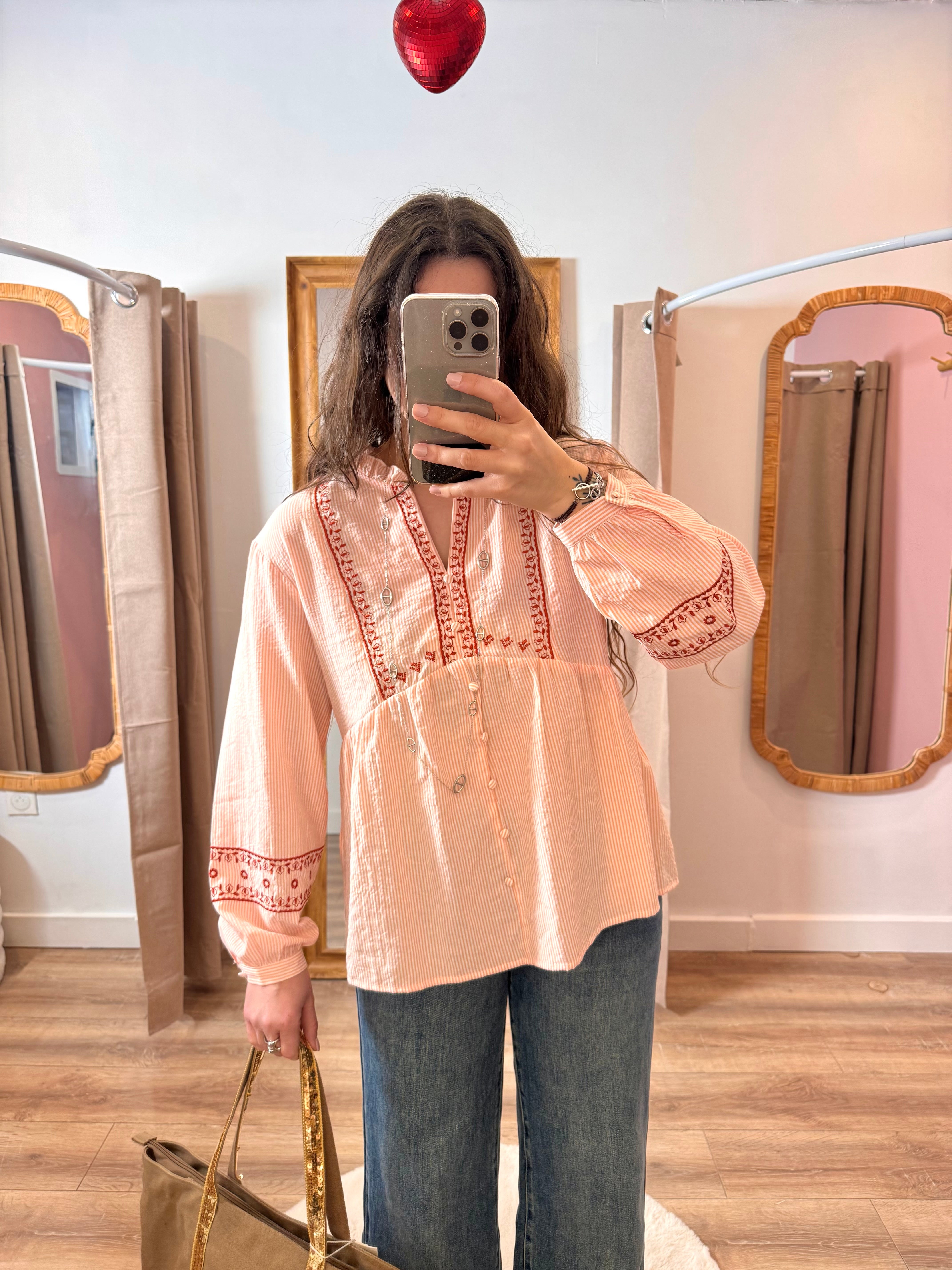 BLOUSE ROSE BOHÈME