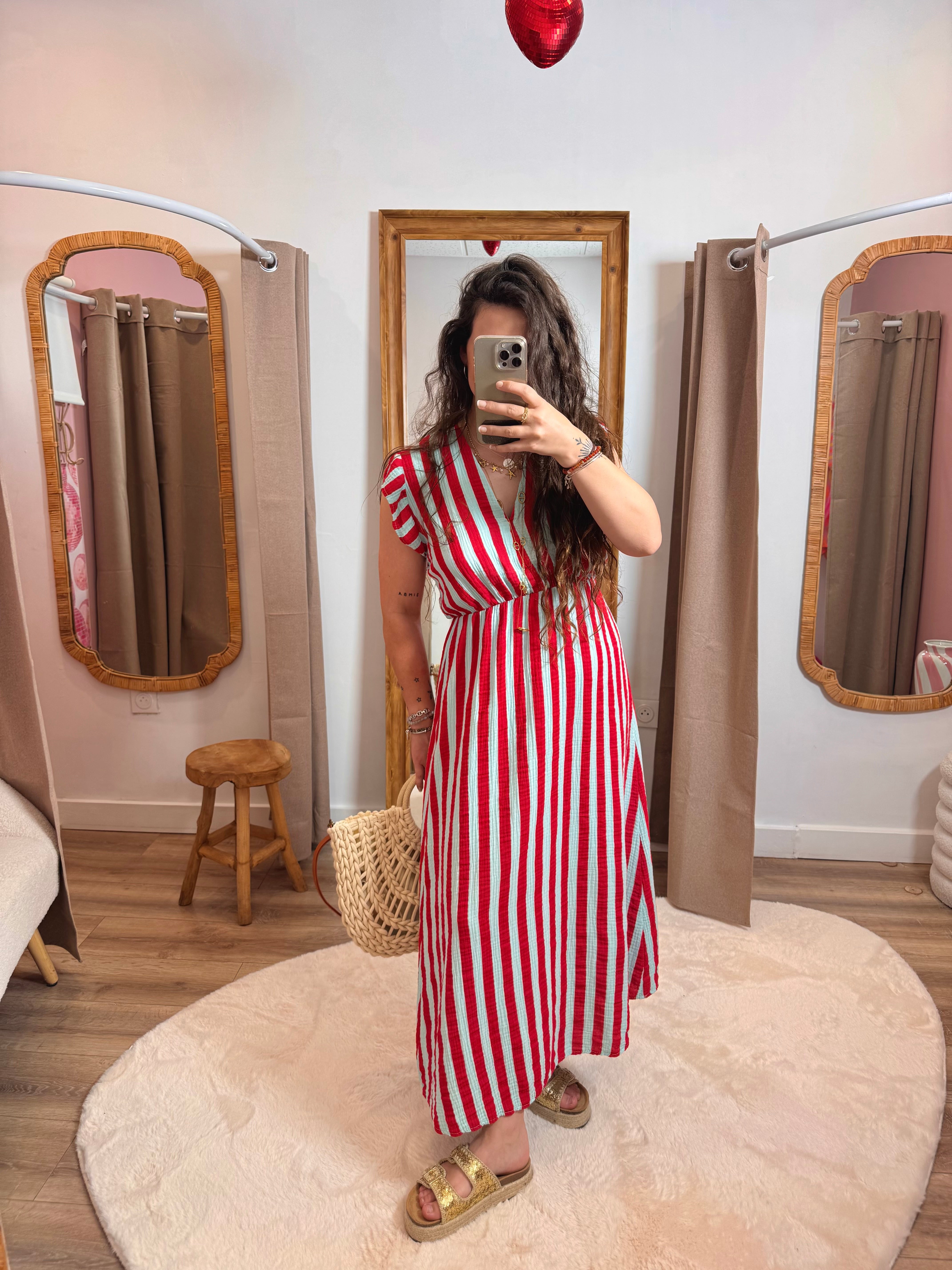 ROBE RAYÉ TEAM PETITE